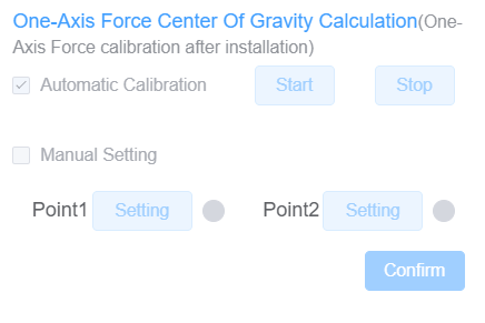 Automatic One-Axis force calibration