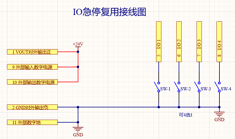 IO急停复用接线图