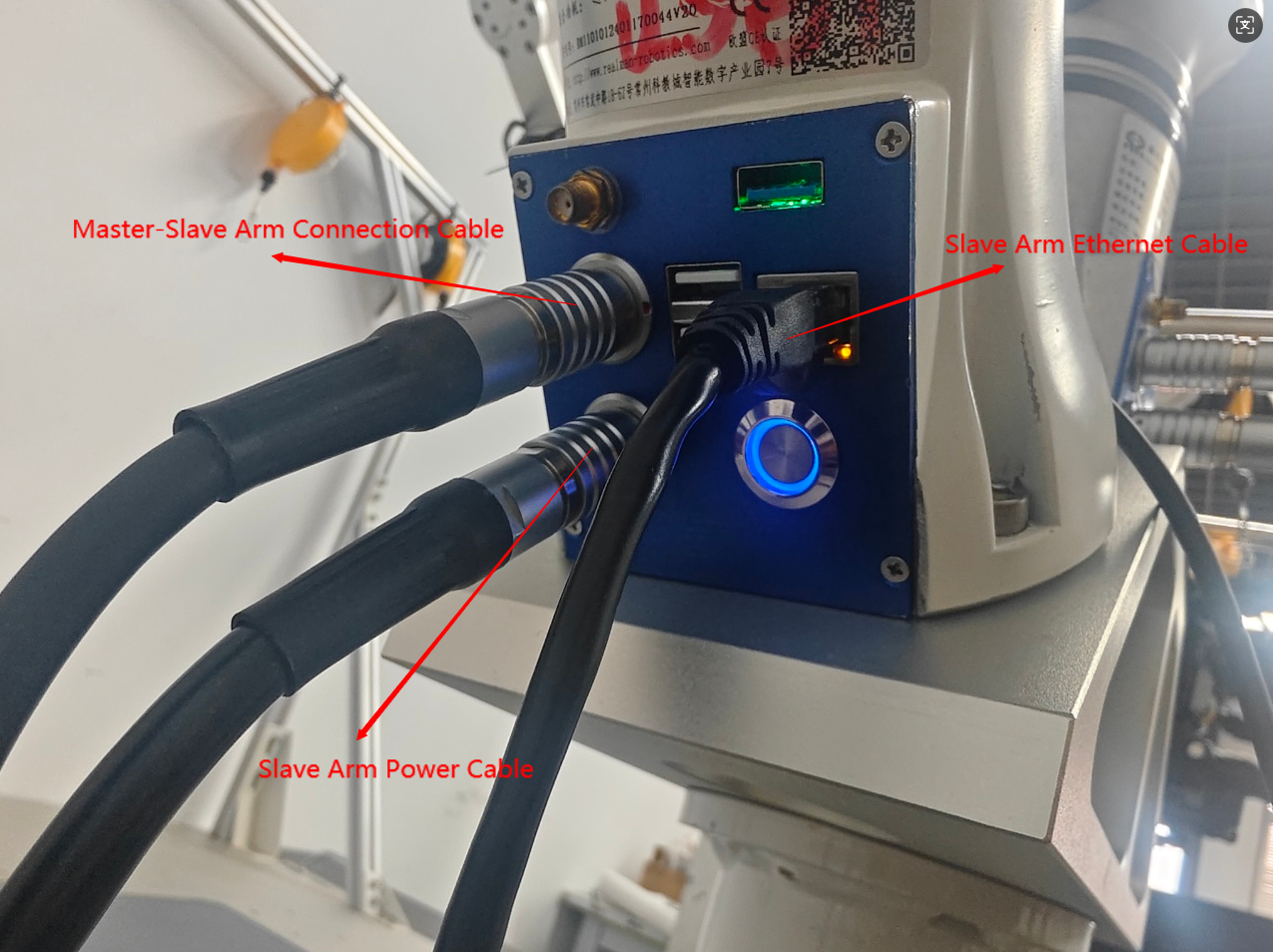 Slave Arm (Robotic Arm) Wiring