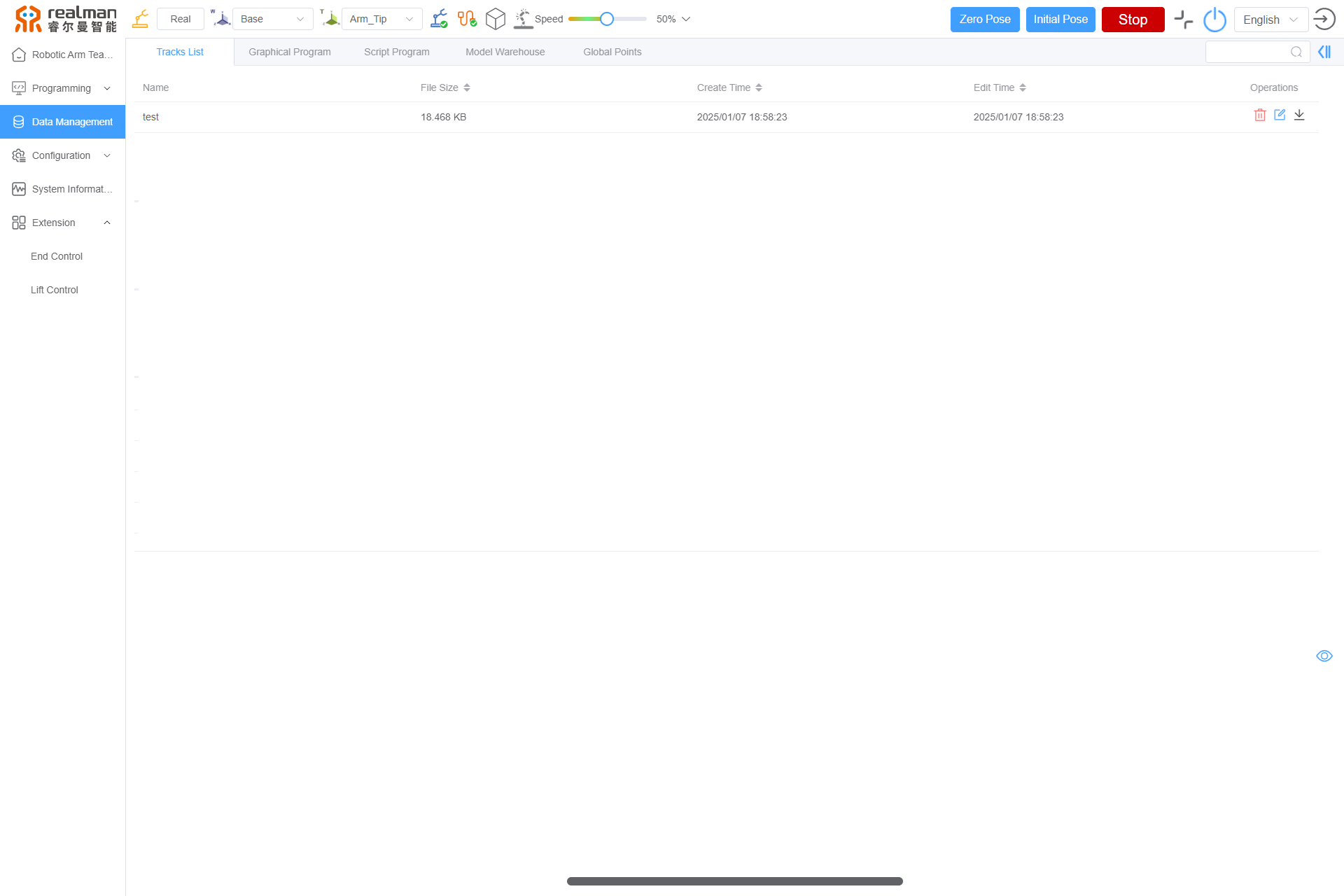 Tracks List