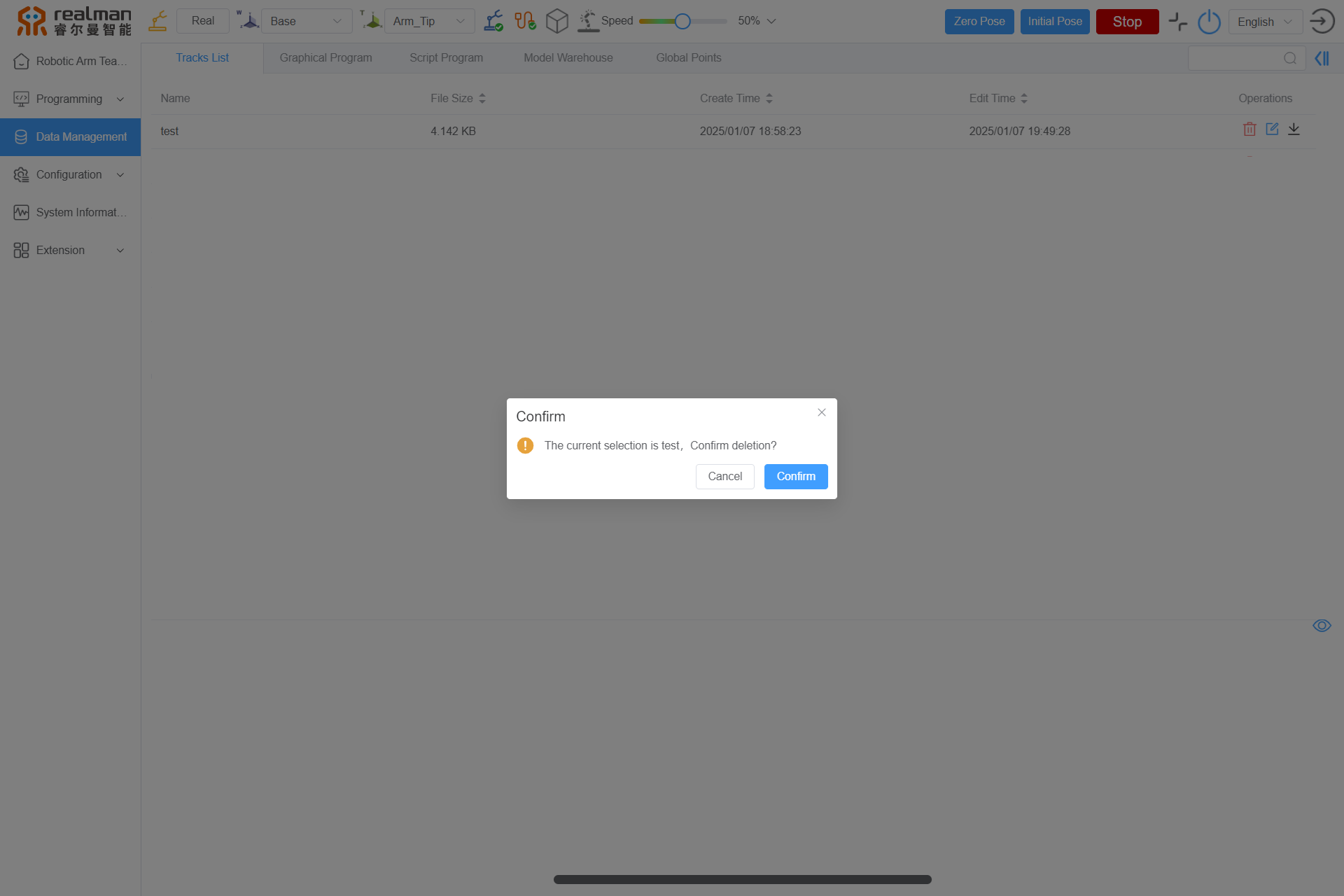 Delete Tracks