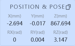 末端位姿显示示意图