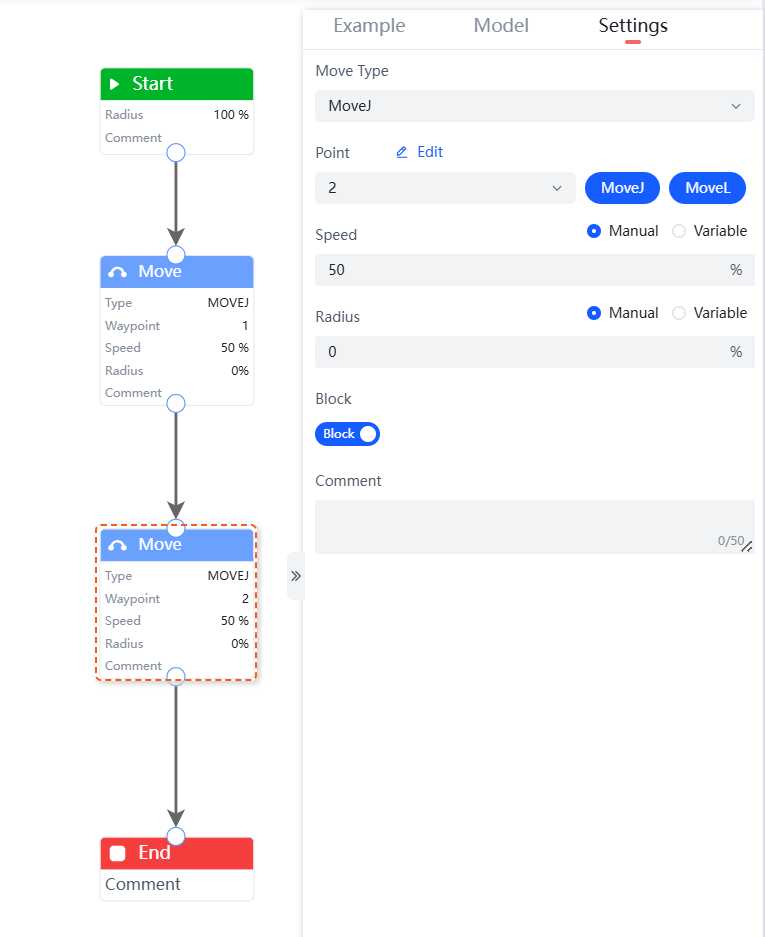 MOVEJ移动程序示例