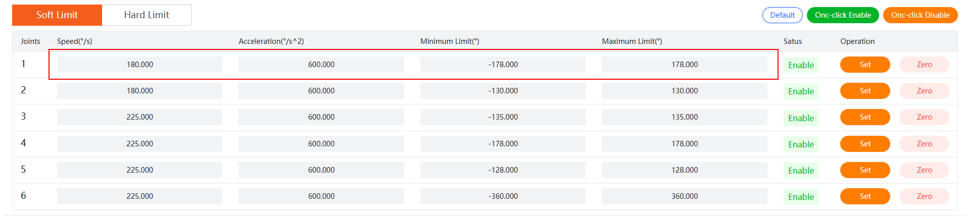 机器人关节零位标识