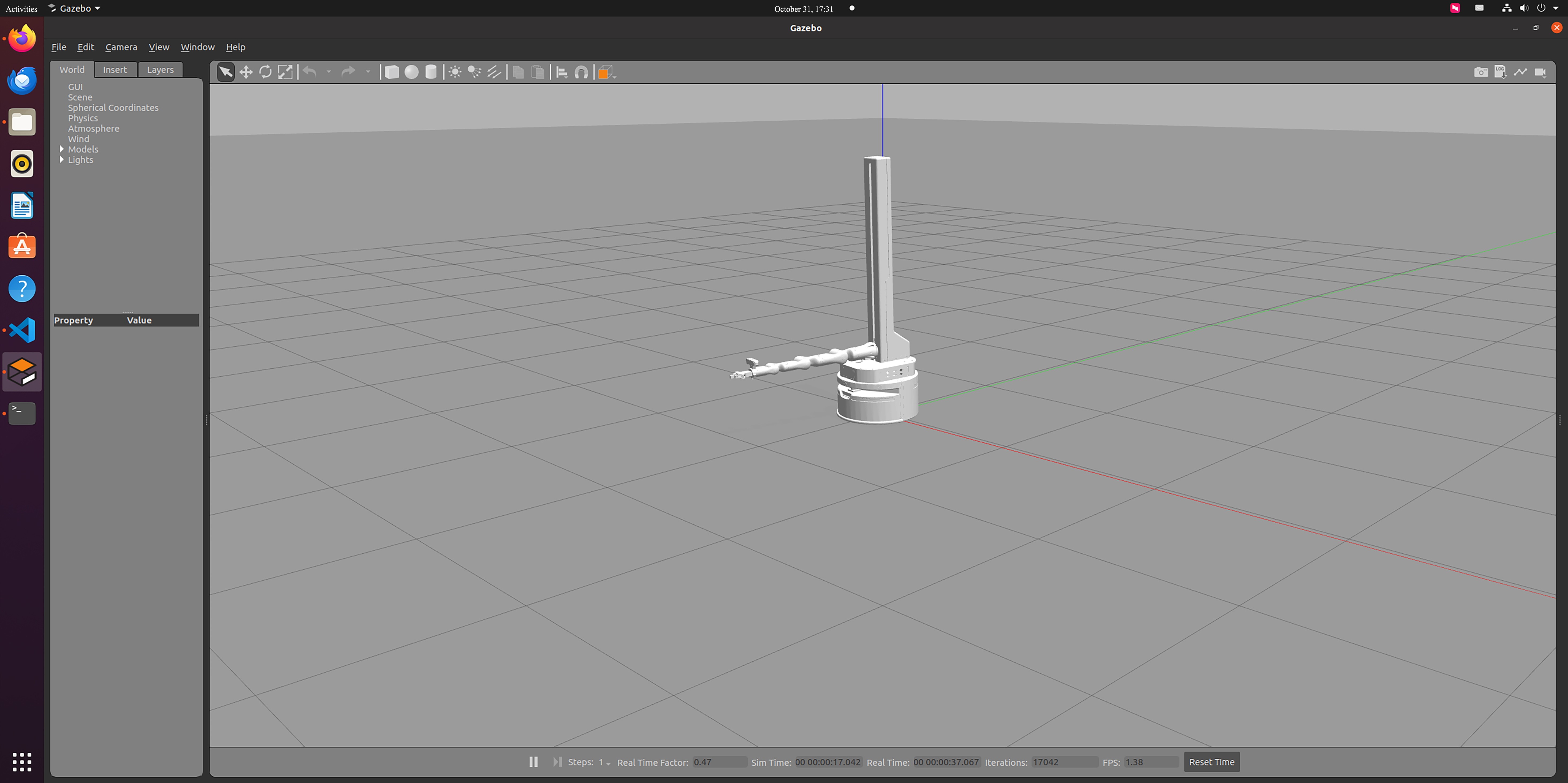 Gazebo shows results
