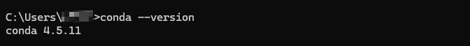 Check Conda version